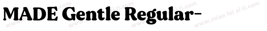 MADE Gentle Regular字体转换